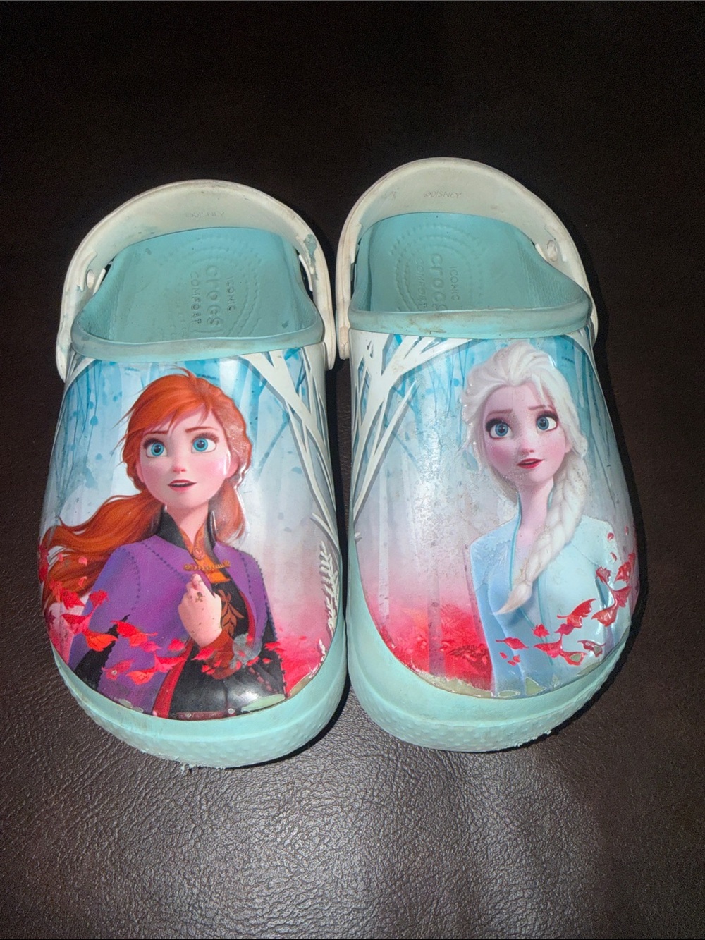 CROCS Light Blue Kids Character Slip-On Clogs